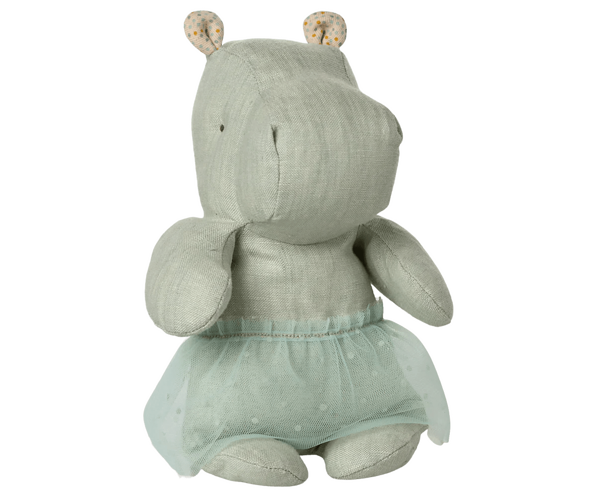 Maileg - Maileg - Safari Friends, Nijlpaard met rok, Small - Mint - Playlaan