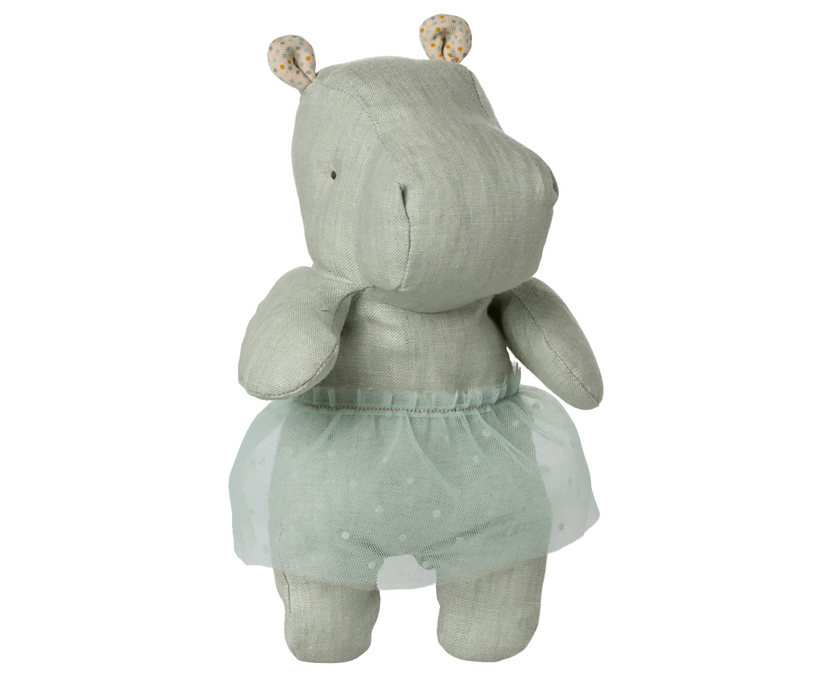 Maileg - Maileg - Safari Friends, Nijlpaard met rok, Small - Mint - Playlaan