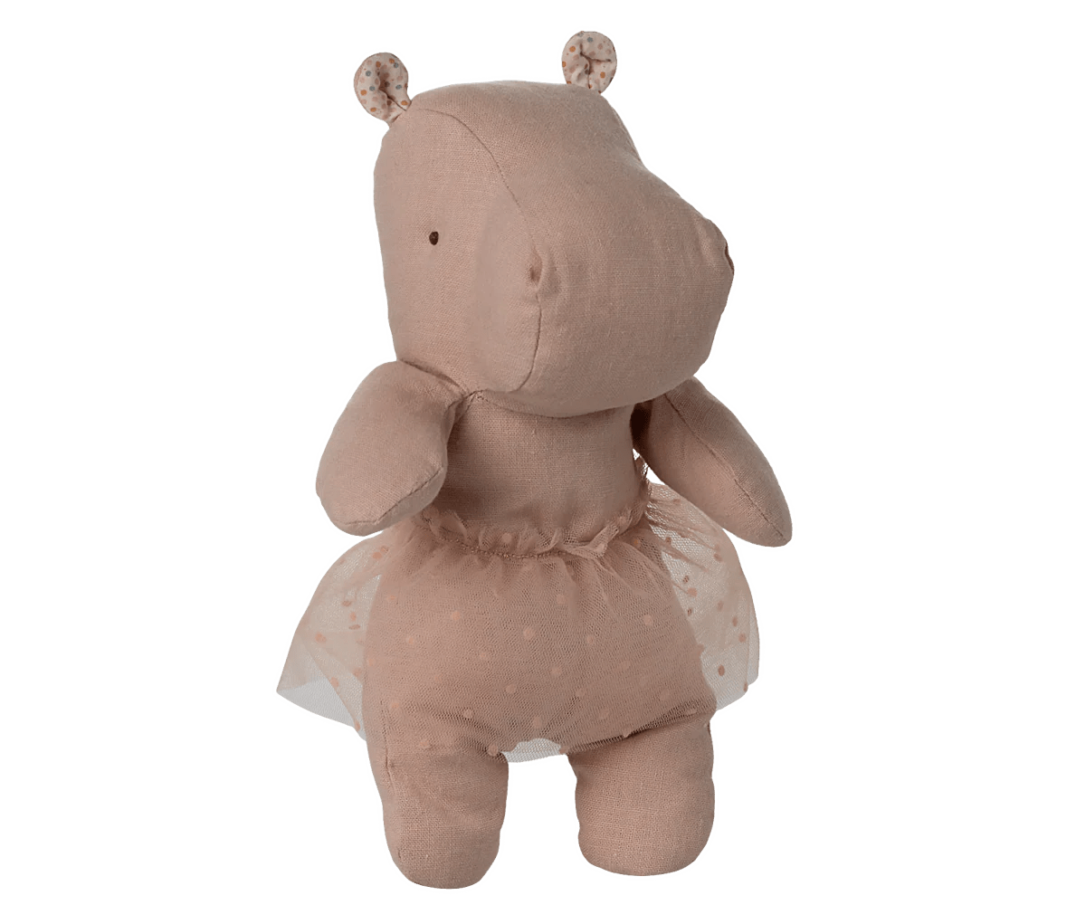 Maileg - Maileg - Safari Friends, Nijlpaard met rok, Small - Roze - Playlaan