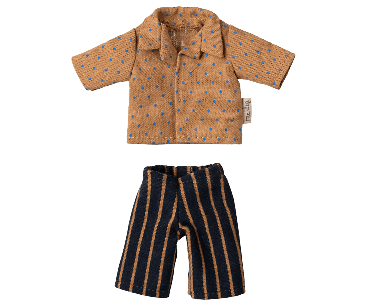 Maileg - Maileg - Shirt en gestreepte broek voor Vader Muis - Playlaan