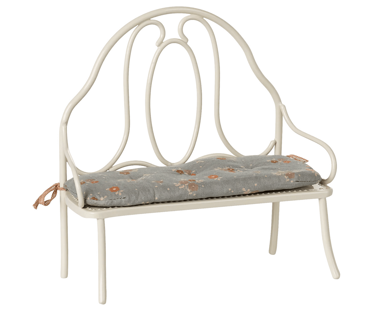 Maileg - Maileg - Vintage bankje Miniatuur - Gebroken wit - Playlaan