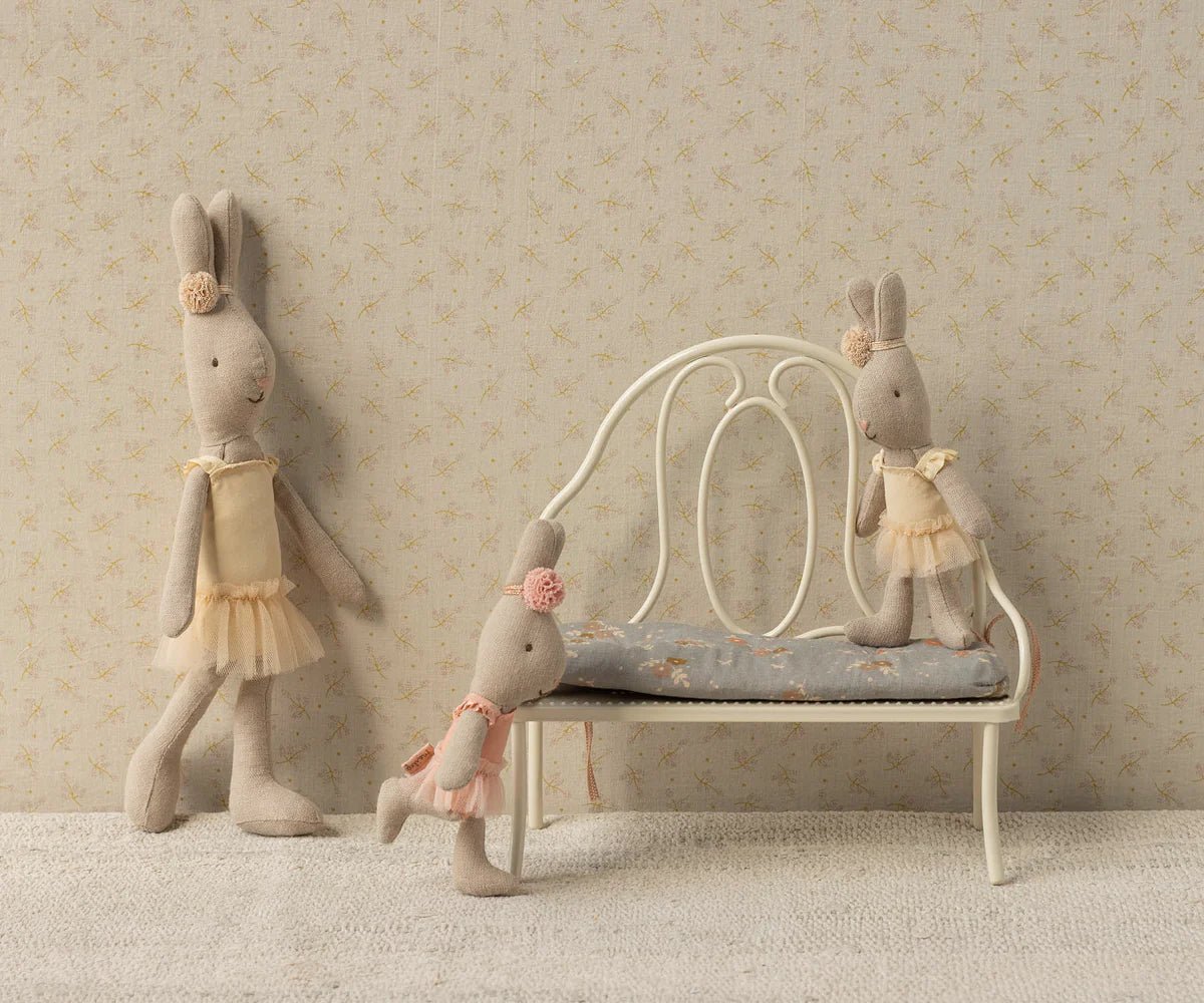 Maileg - Maileg - Vintage bankje Miniatuur - Gebroken wit - Playlaan