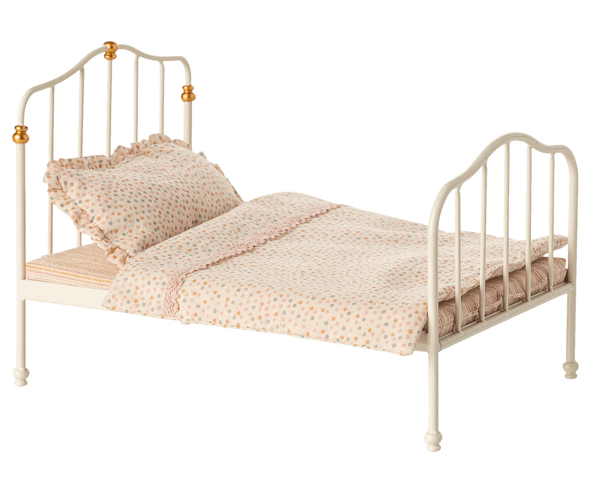 Maileg - Maileg - Vintage bed, Muis - Gebroken wit - Playlaan