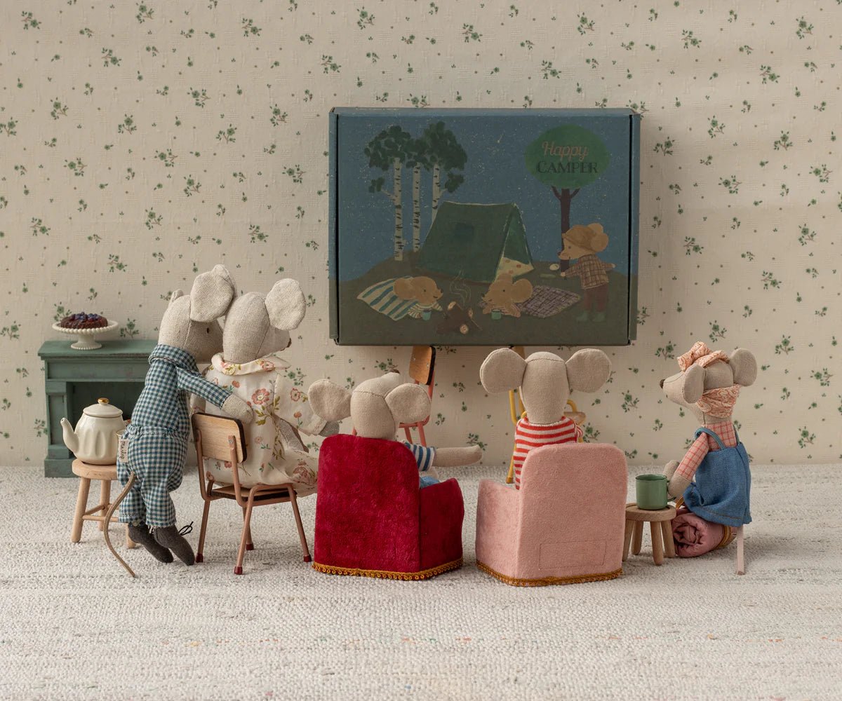 Maileg - Maileg - Vouwstoel Muis - Rood - Playlaan