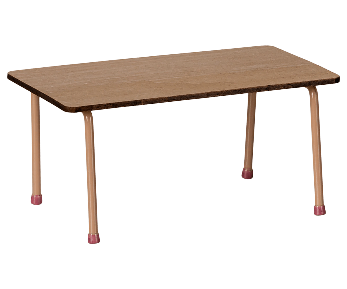 Maileg - Table and chair set, Mouse - Dark powder - Playlaan
