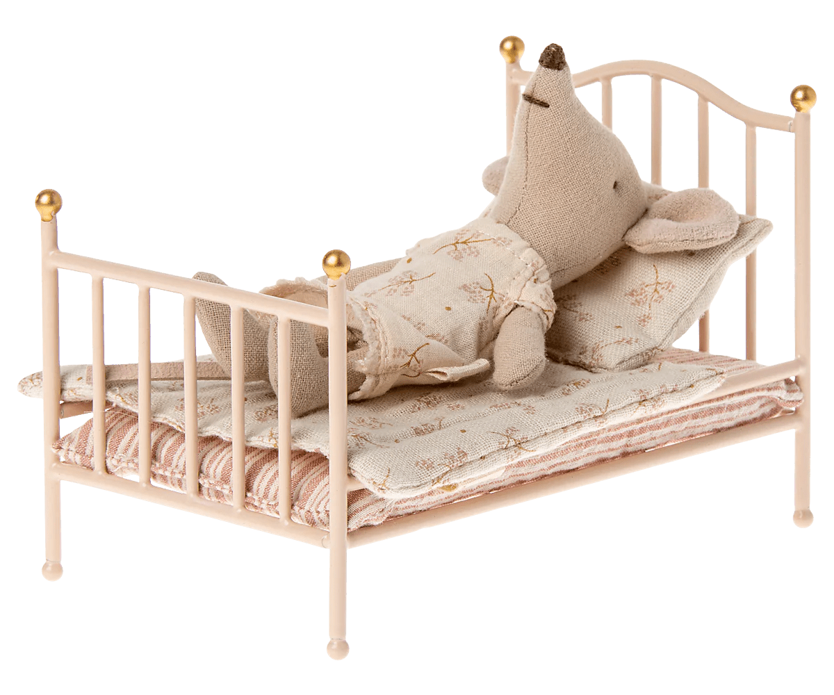 Maileg - Vintage bed, Muis - Roos - Playlaan