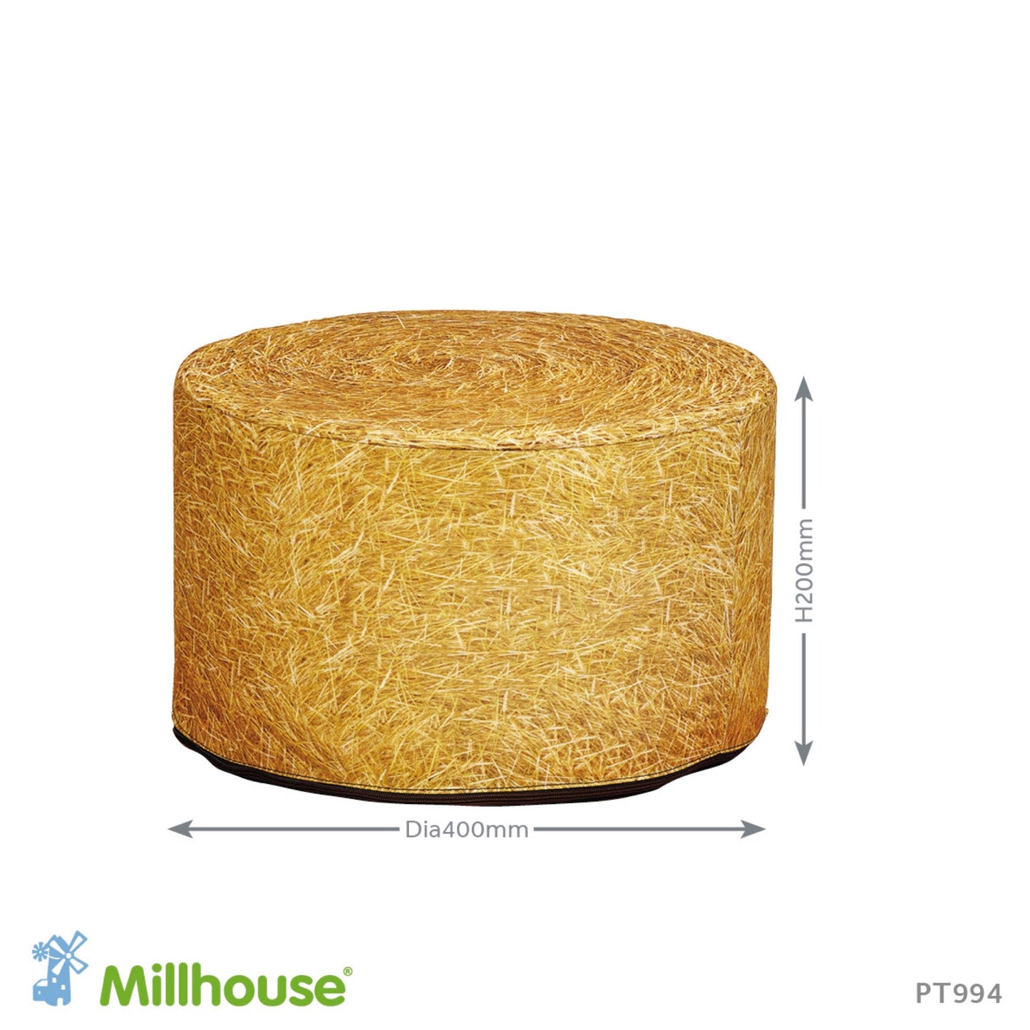 Millhouse - Millhouse - Farmhouse zitset hooibaal (3stuks) - Playlaan