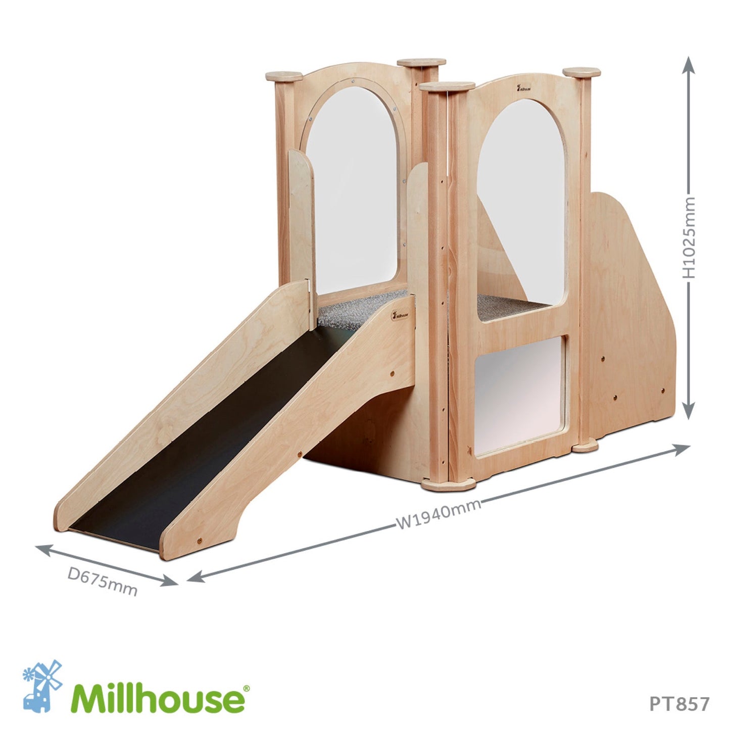 Millhouse - Millhouse - Kinder Gym Klimtrap met glijbaan - Playlaan