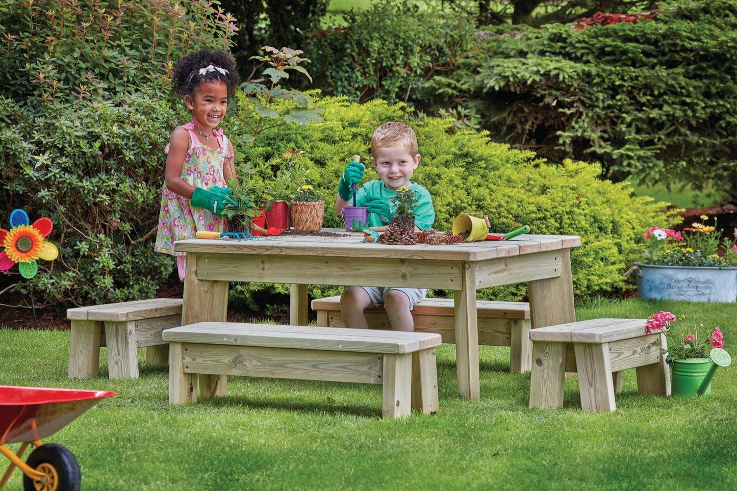 Millhouse - Millhouse - Medium Table & Bench Set Toddler - Playlaan