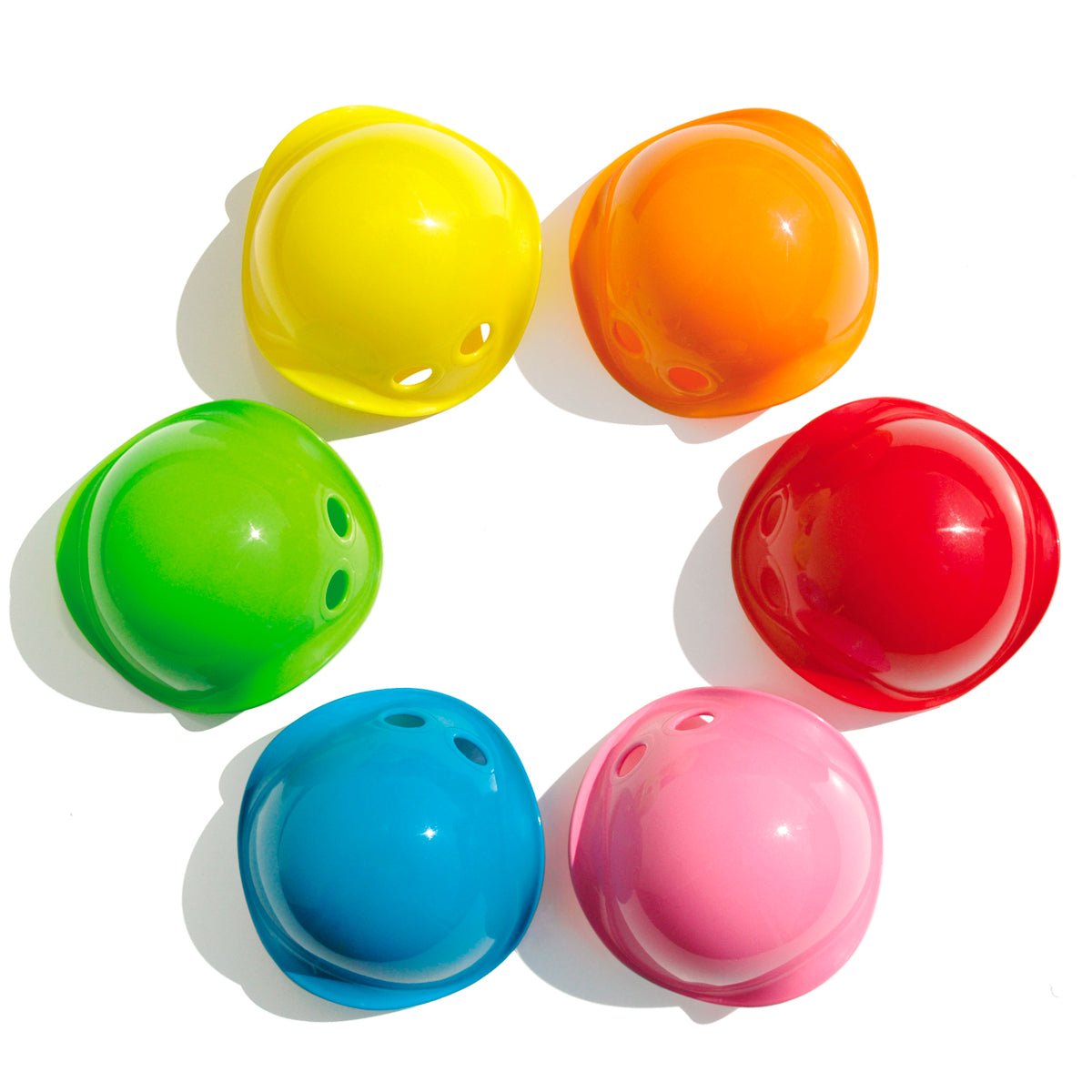 Moluk - Bilibo Mini - Sensomotoriek Activiteiten Schelpen - Set van 6 - Playlaan