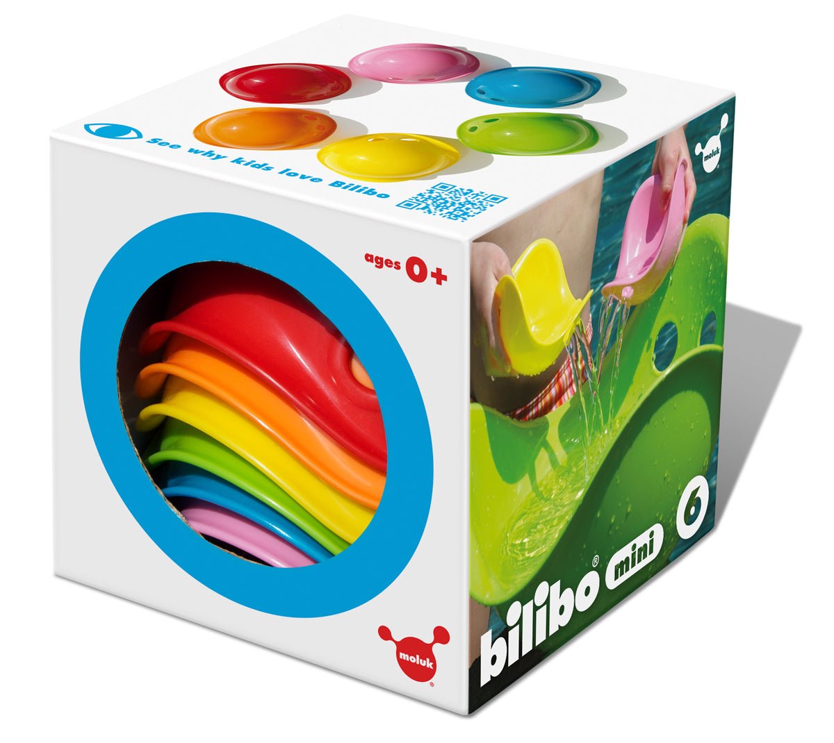Moluk - Bilibo Mini - Sensomotoriek Activiteiten Schelpen - Set van 6 - Playlaan