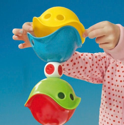 Moluk - Bilibo Mini - Sensomotoriek Activiteiten Schelpen - Set van 6 - Playlaan