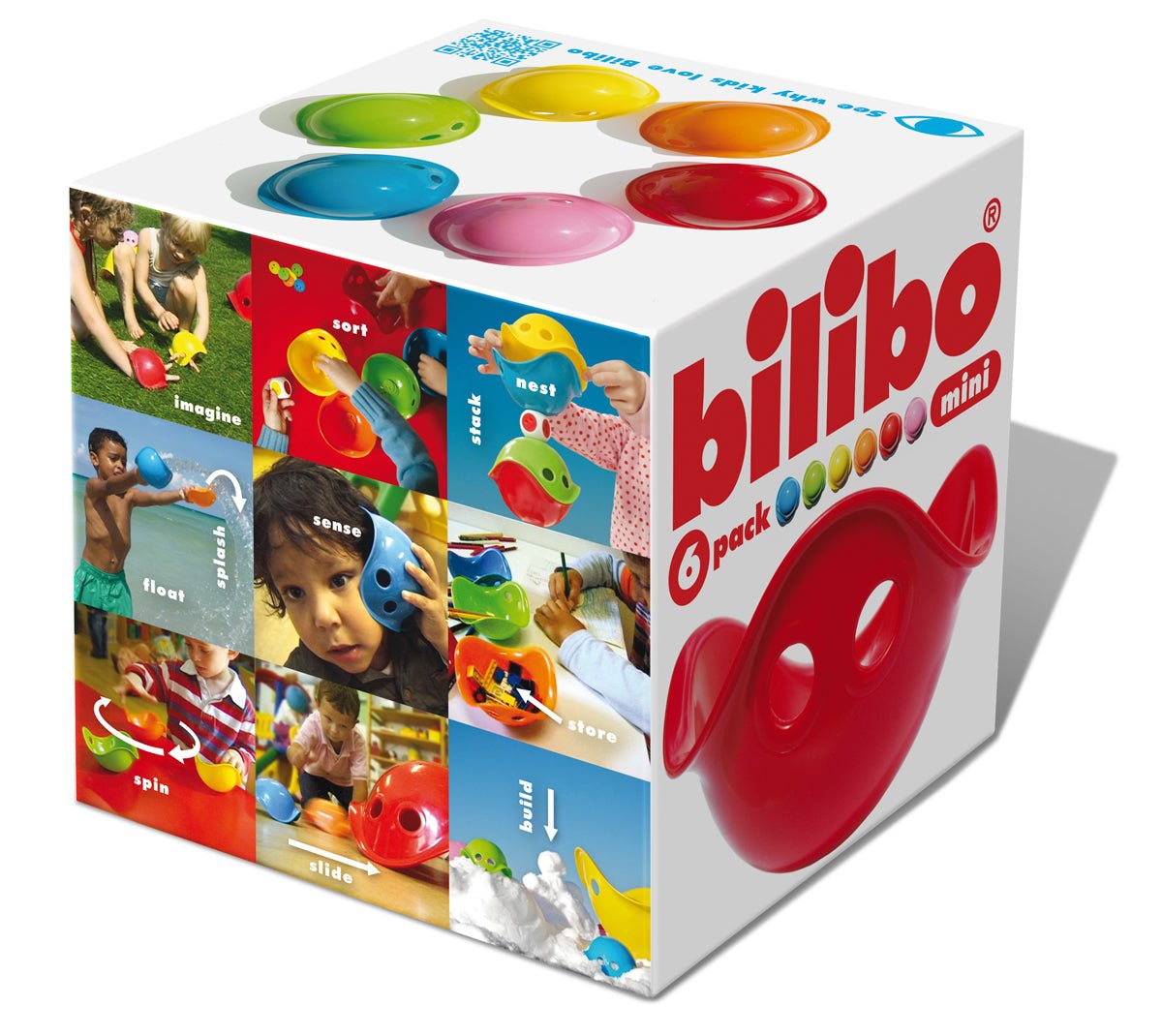 Moluk - Bilibo Mini - Sensomotoriek Activiteiten Schelpen - Set van 6 - Playlaan