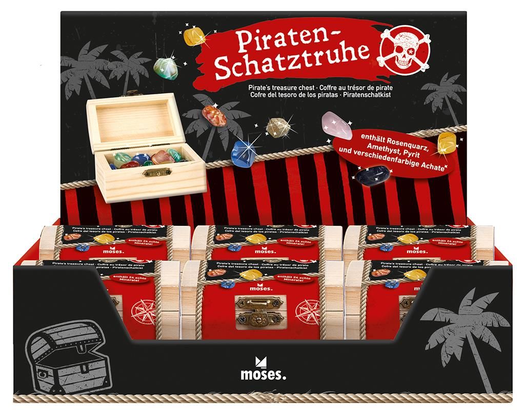 Moses verlag - Moses - Piraten schatkist hout incl. mineralen - Playlaan