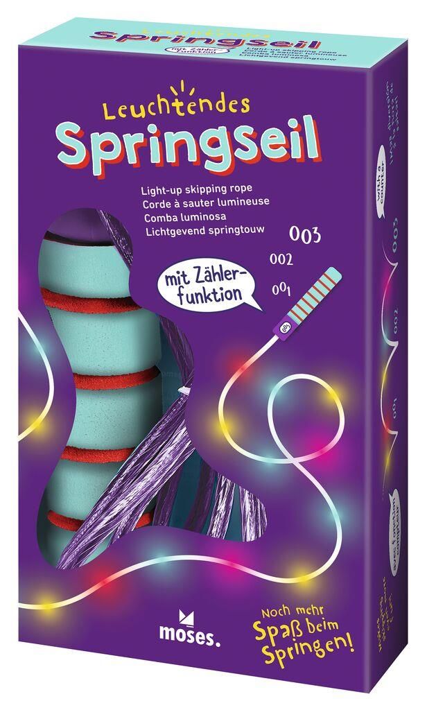 Moses verlag - Moses - Springtouw LED licht en teller - Playlaan