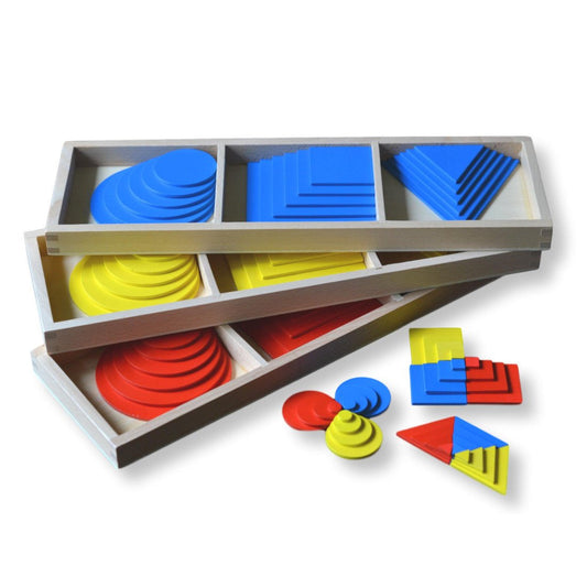 Moyo Montessori - Gekleurde cirkels, vierkanten en driehoeken - Montessori - Playlaan