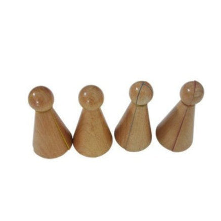 Moyo Montessori - Houten Breukenkegels set - Playlaan
