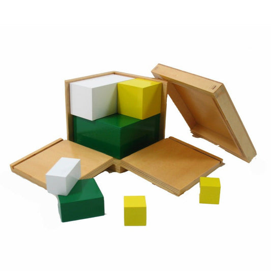 Moyo Montessori - Machten van twee Kubussen - Montessori - Playlaan