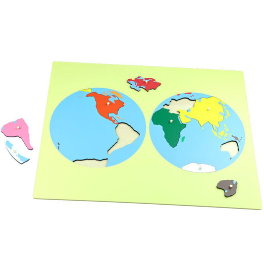 Moyo Montessori - Wereldpuzzelkaart - Montessori - Playlaan