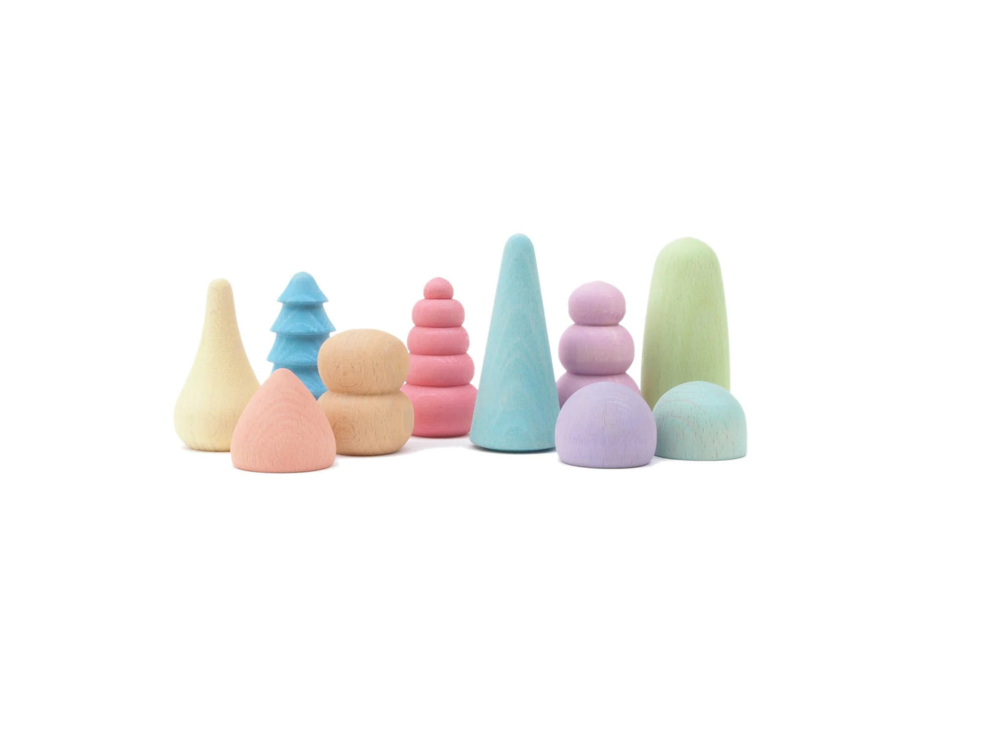 Ocamora - Bonsais - Houten Bomen Pastel - Playlaan