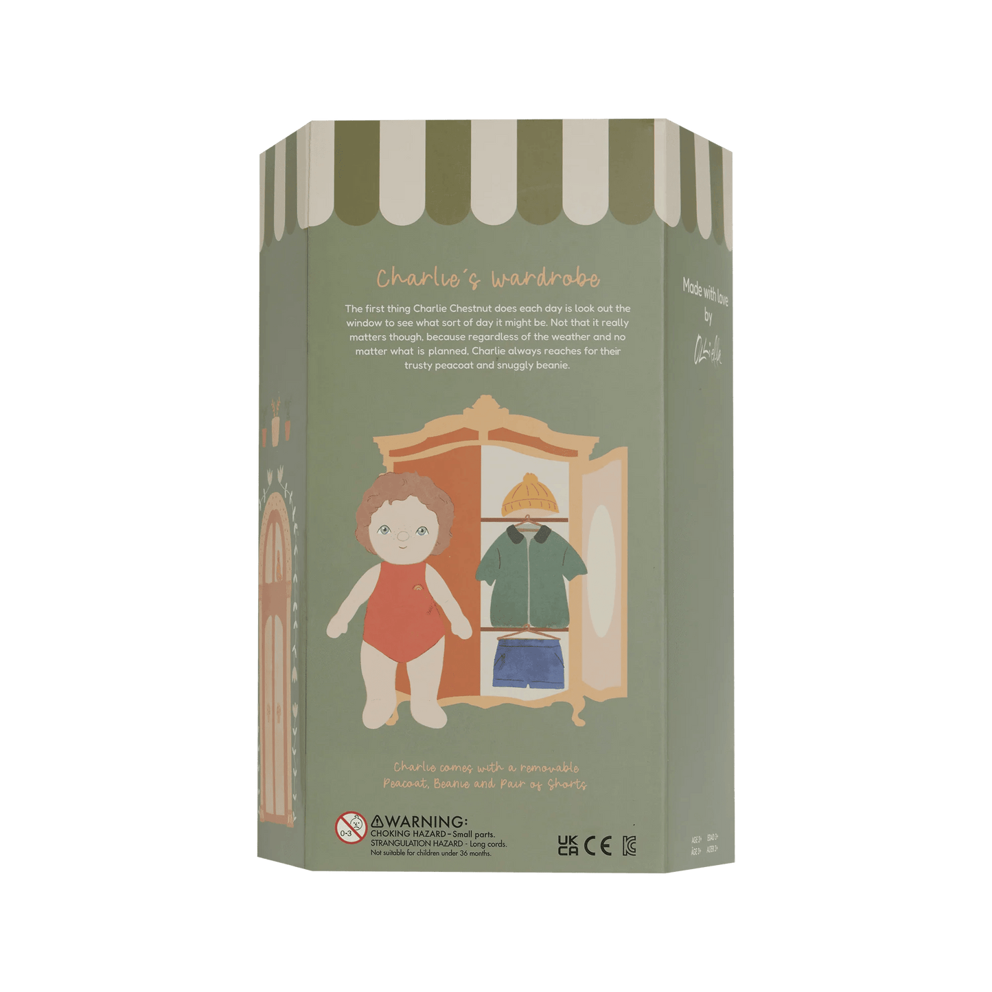 Olli Ella - Dress Me Dinky - Charlie Chestnut - Groen - Playlaan