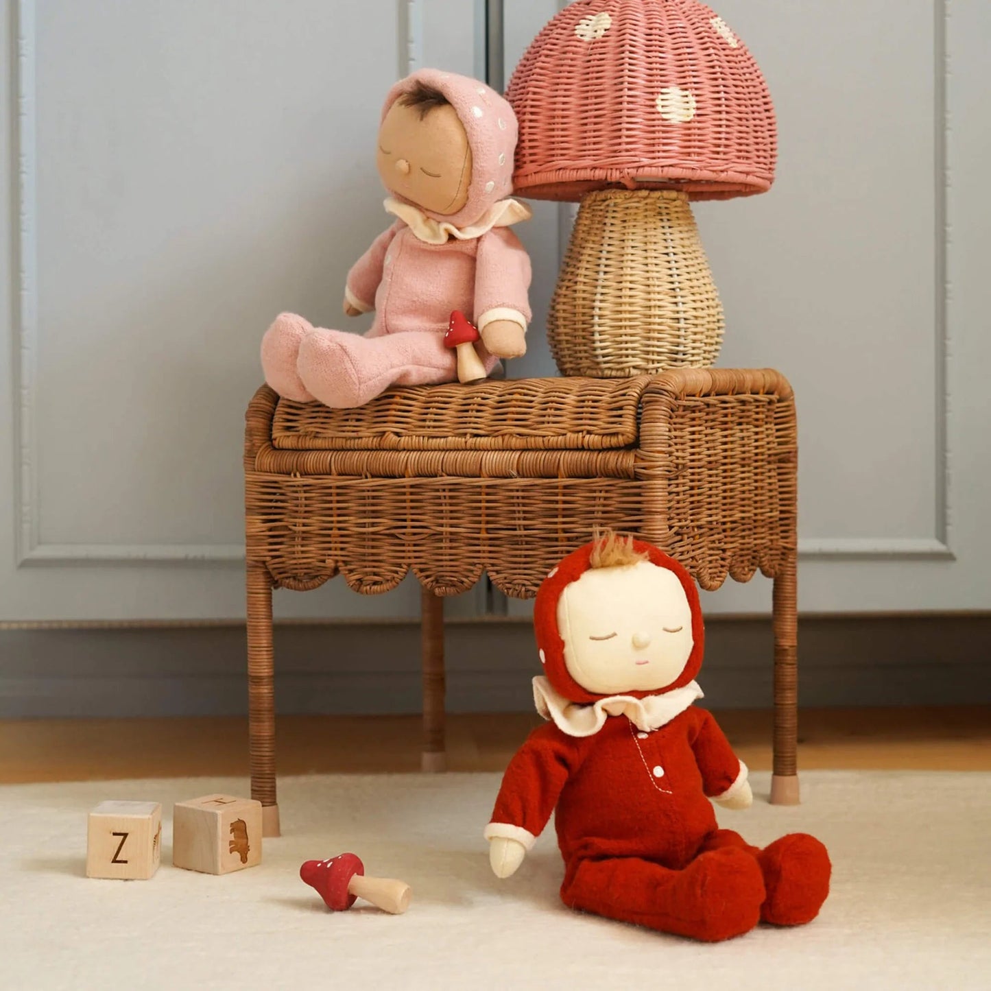 Olli Ella - Olli Ella - Dozy Dinkum pop - Toadstool Moppet rood - Playlaan