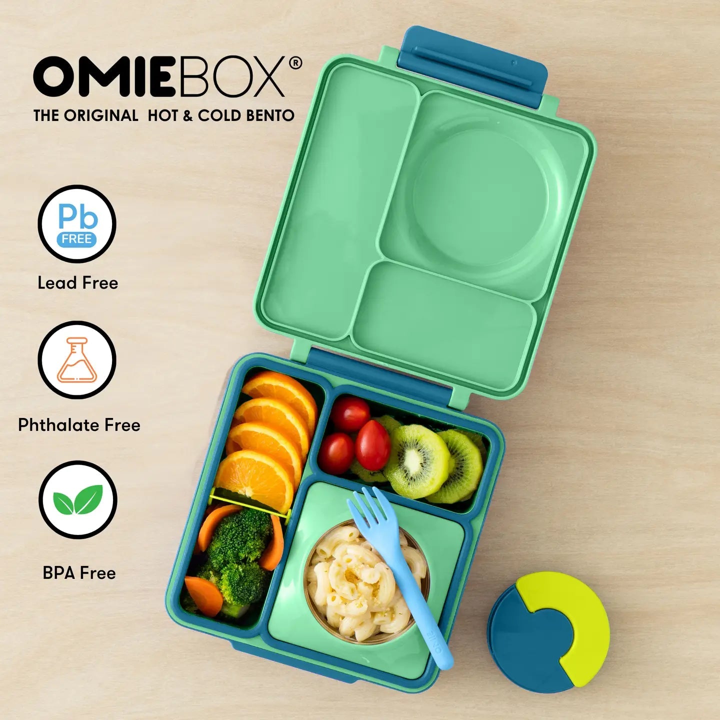 Omielife - Omielife - OmieBox Bento lunchbox - Groene Weide - Playlaan