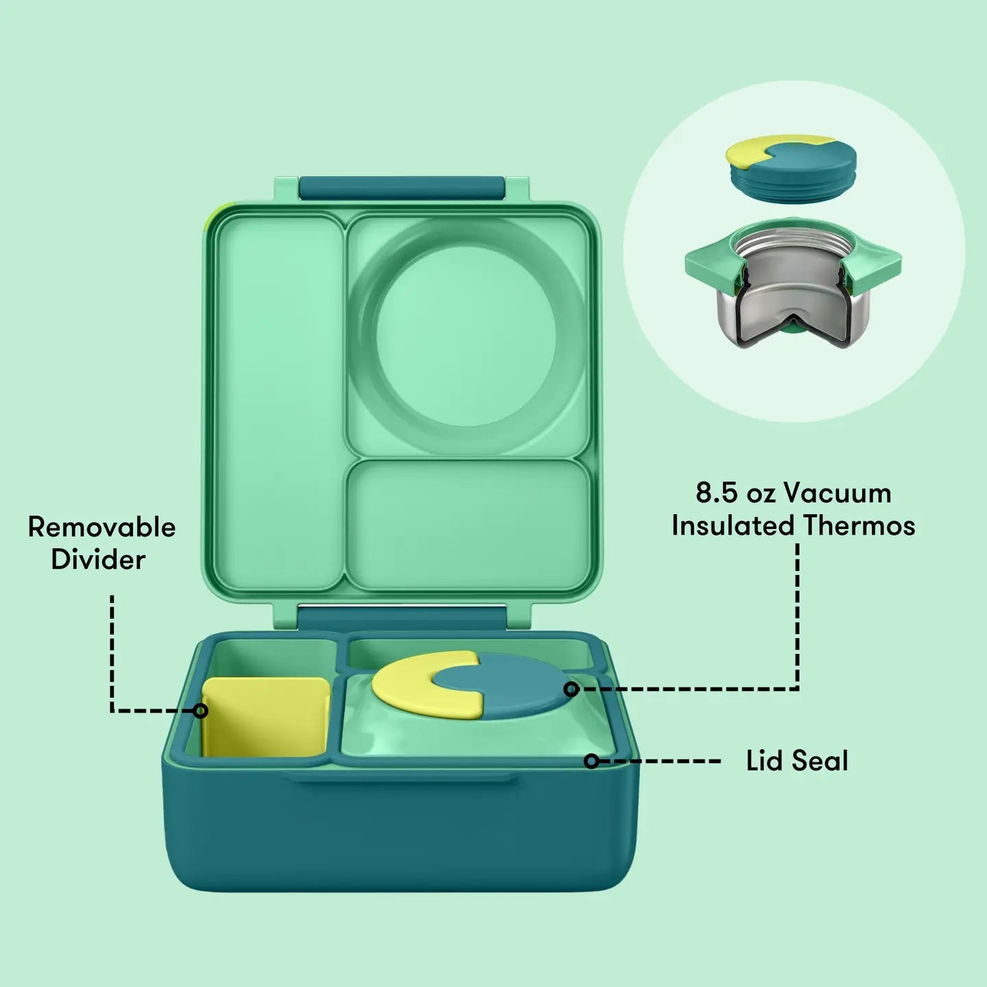 Omielife - Omielife - OmieBox Bento lunchbox - Groene Weide - Playlaan
