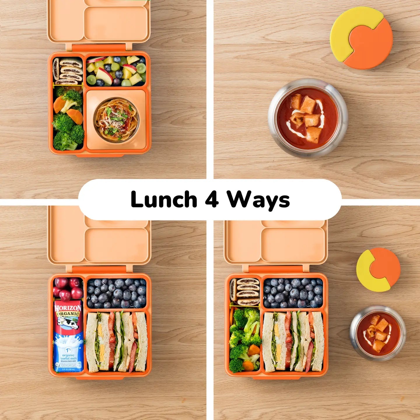 Omielife - Omielife - OmieBox Bento lunchbox - Klaproos Oranje - Playlaan