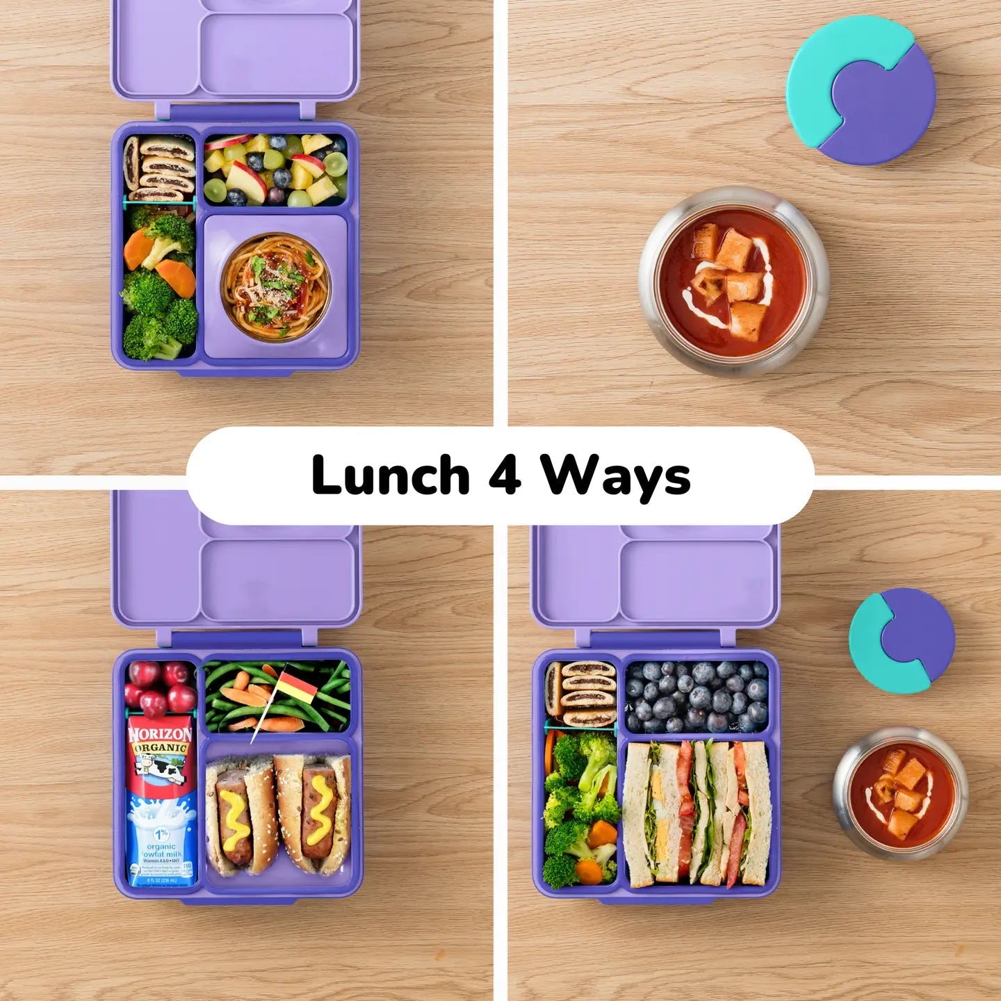 Omielife - Omielife - OmieBox Bento lunchbox - Paarse Pruim - Playlaan
