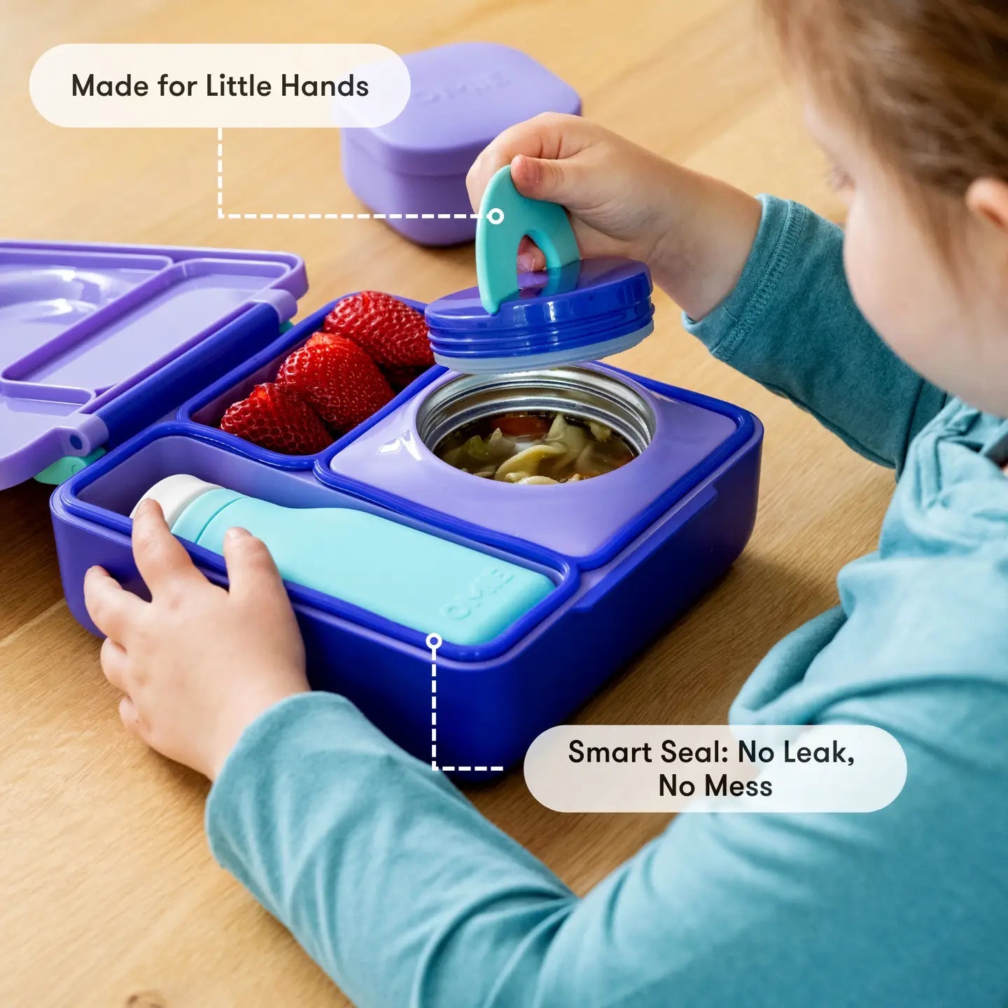 Omielife - Omielife - OmieBox Bento lunchbox - Paarse Pruim - Playlaan