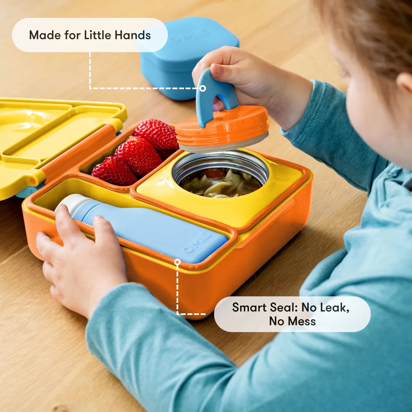 Omielife - Omielife - OmieBox Bento lunchbox - Zonneschijn Geel - Playlaan