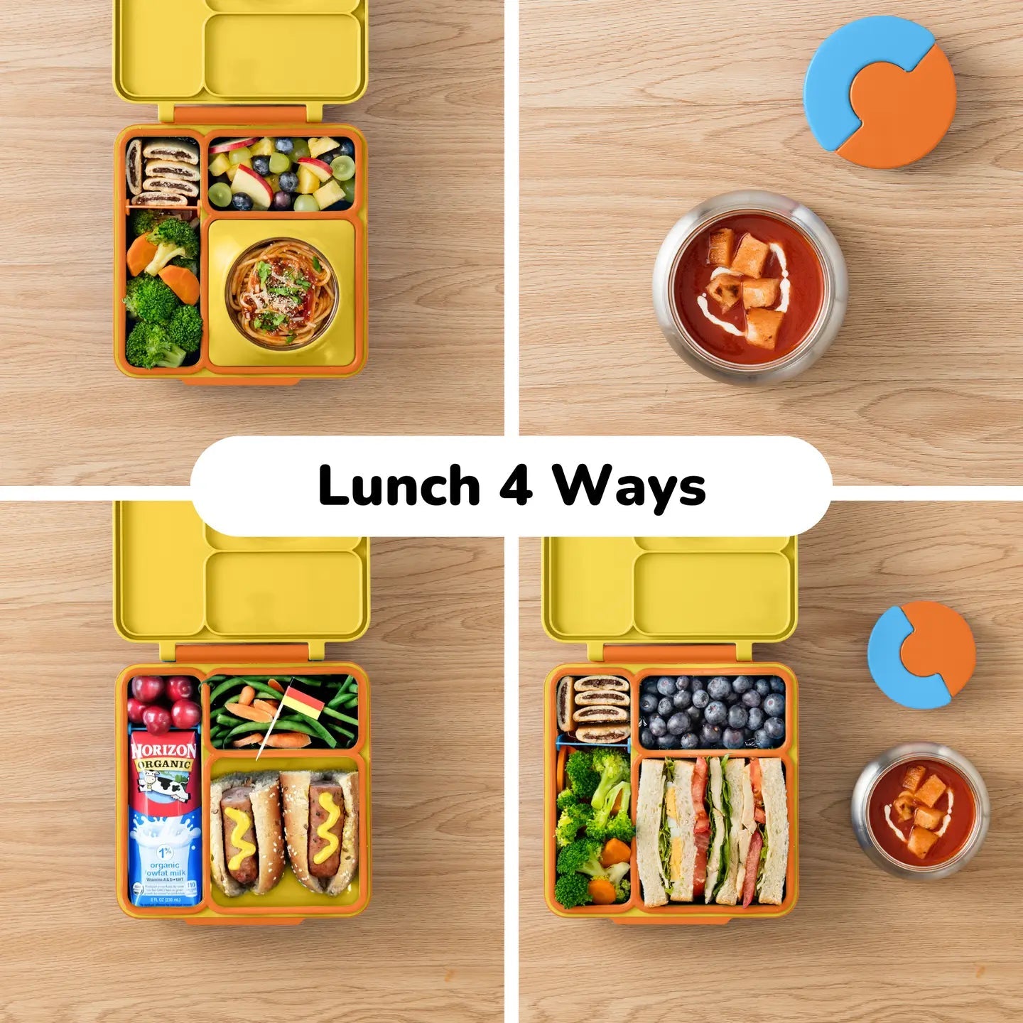 Omielife - Omielife - OmieBox Bento lunchbox - Zonneschijn Geel - Playlaan
