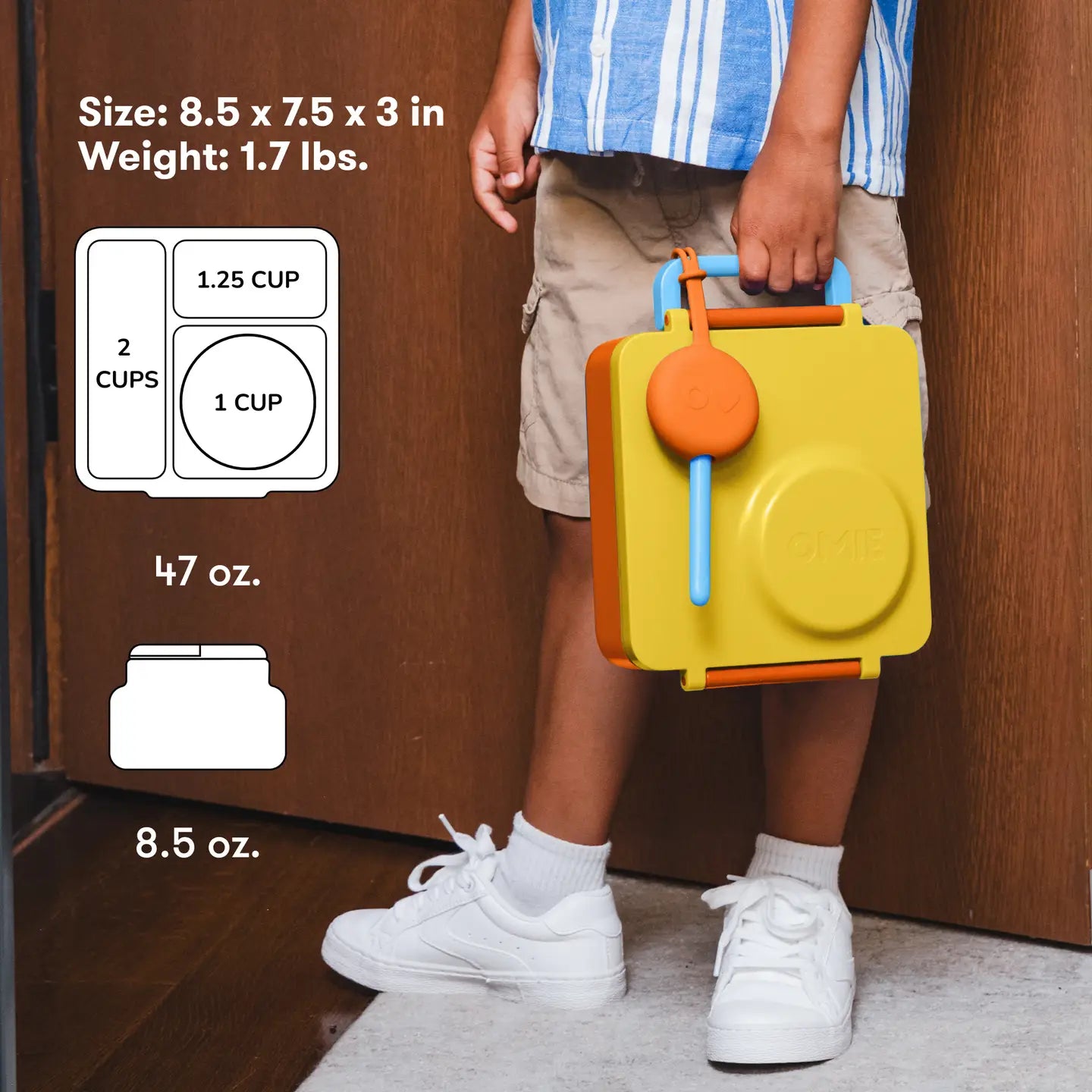 Omielife - Omielife - OmieBox Bento lunchbox - Zonneschijn Geel - Playlaan