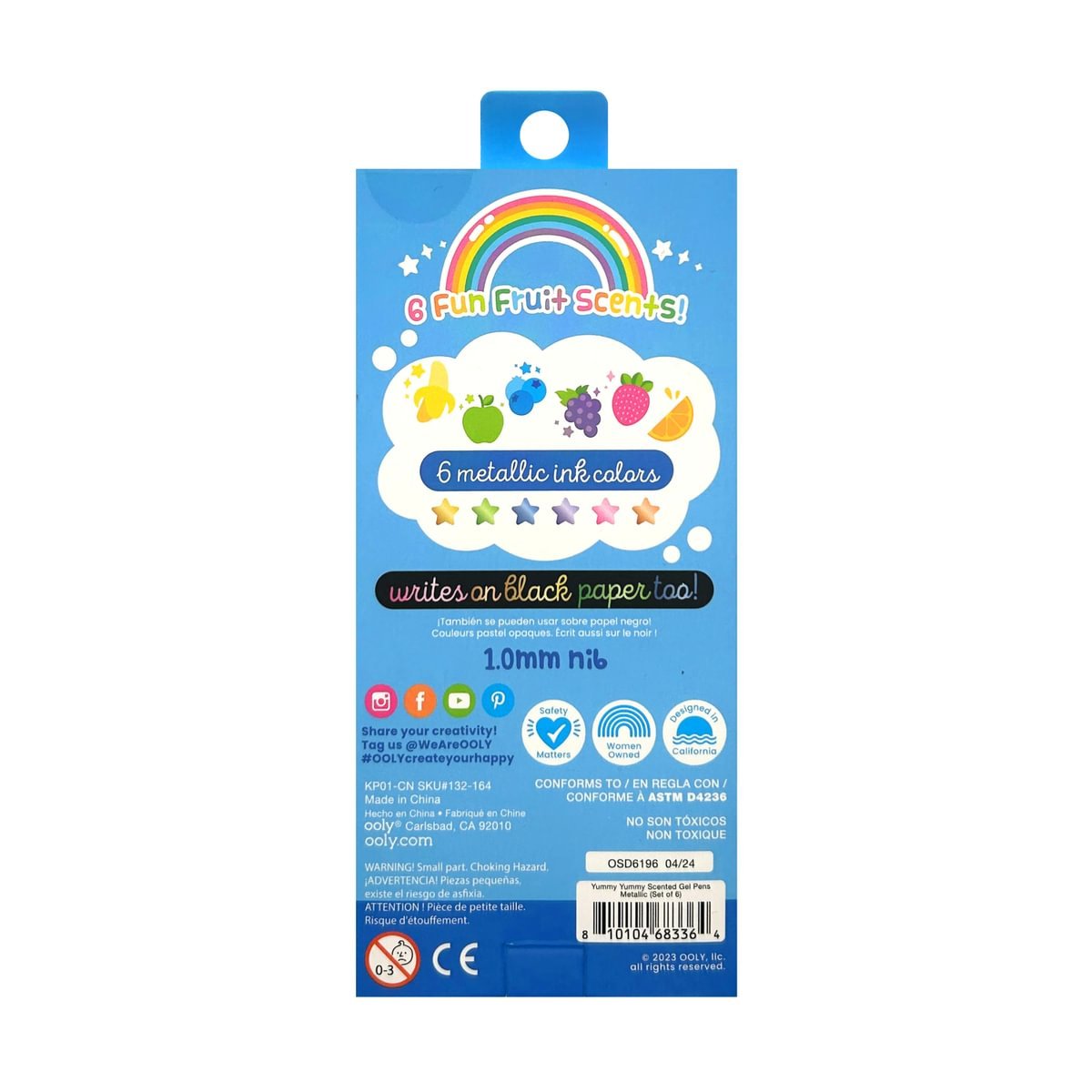 Ooly - Yummy Yummy Geurende Gelpennen - Metallic - Playlaan