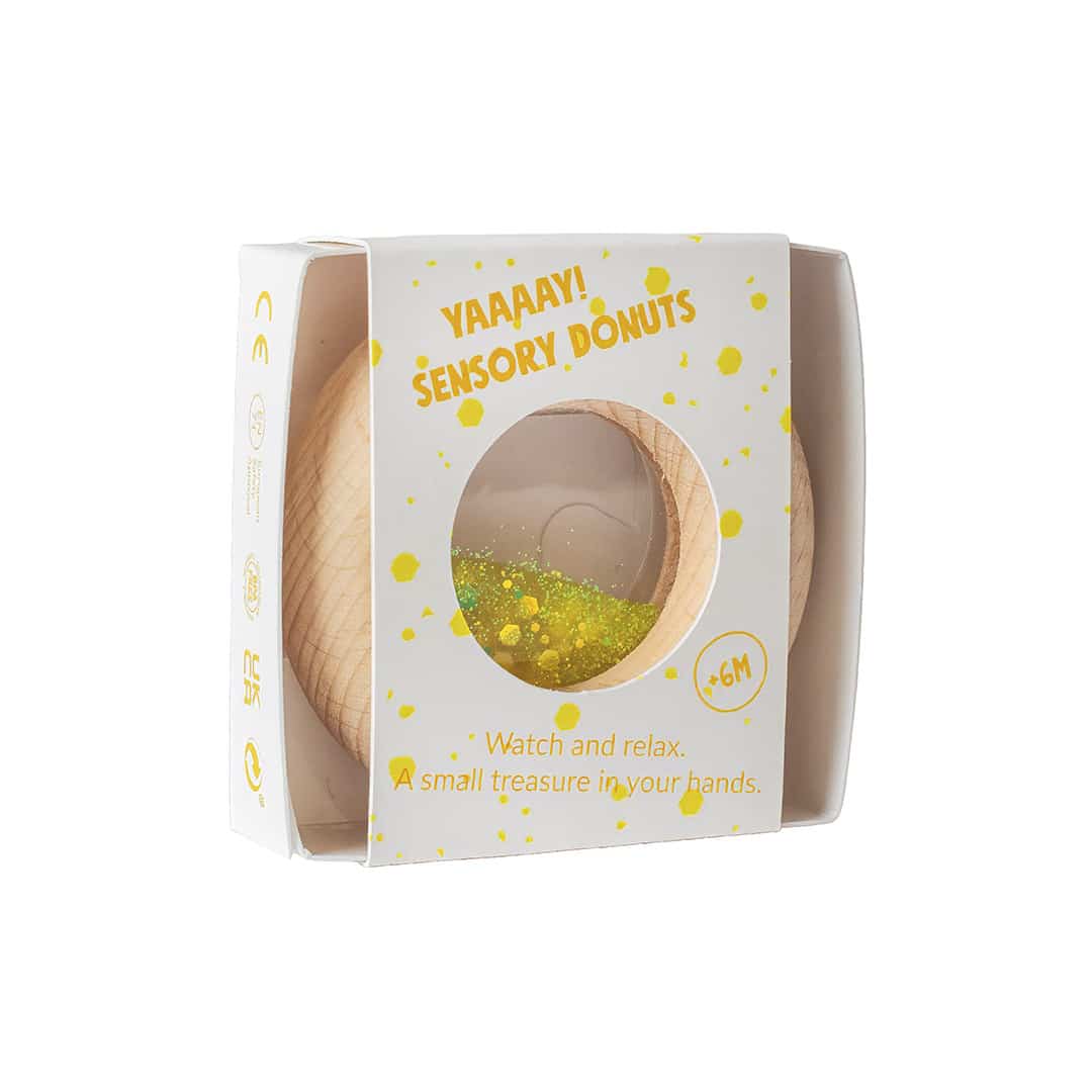 Petit Boum - Petit Boum - Sensorische Calm Donut - Geel - Playlaan
