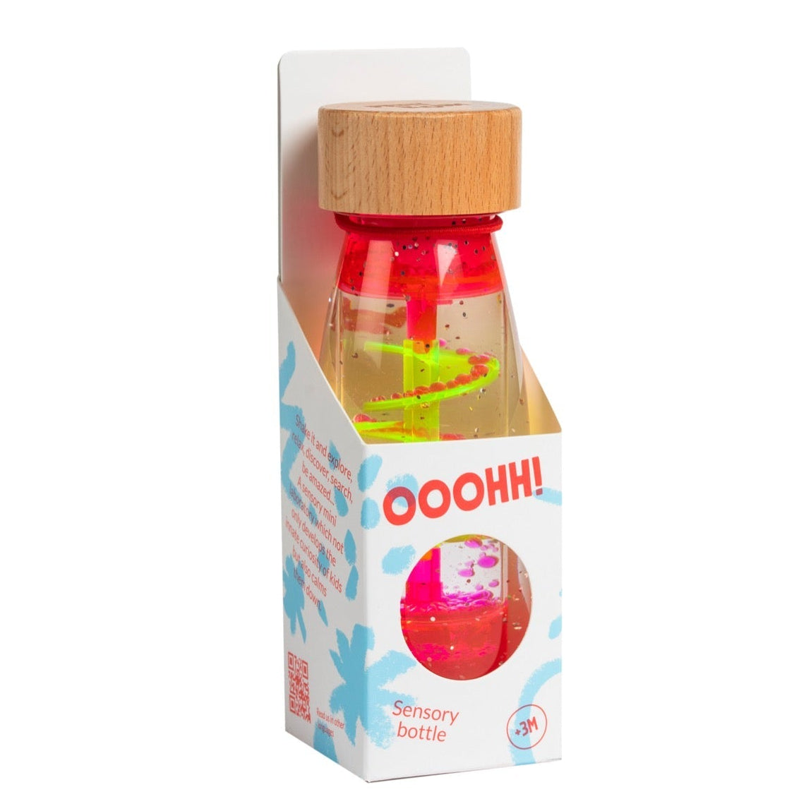 Petit Boum - Petit Boum - Sensorische Fles Move - Spiraal Roze - Playlaan