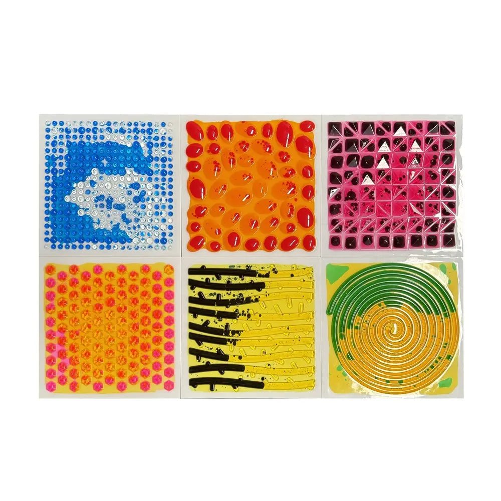 Playlaan - Sensorische Vloertegels Tactiele Textuur set van 6 (30x30cm) - Playlaan