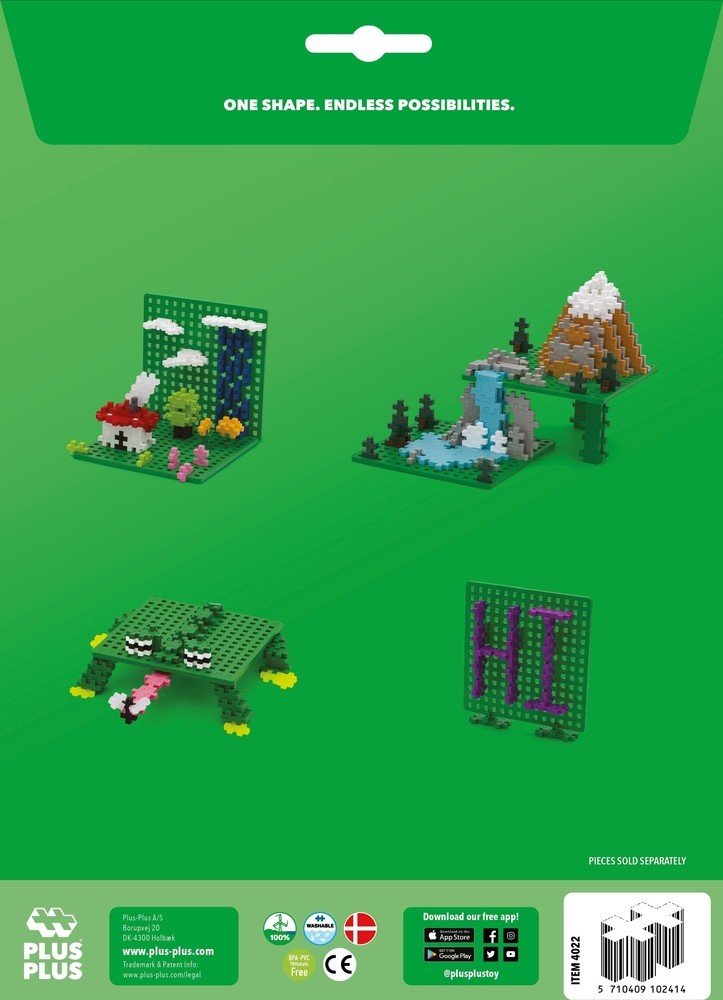 Plus - Plus - Plus - Plus Bouwplaat groen 2 stuks - Playlaan