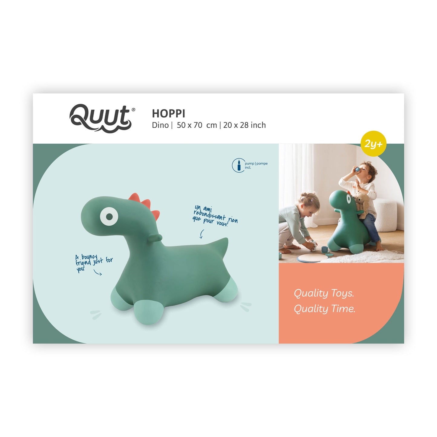 Quut - Quut - Skippydier Hoppi Dino - Garden Green - Playlaan