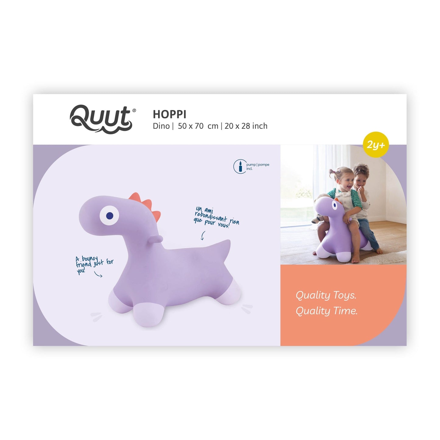 Quut - Quut - Skippydier Hoppi Dino - Lavender - Playlaan