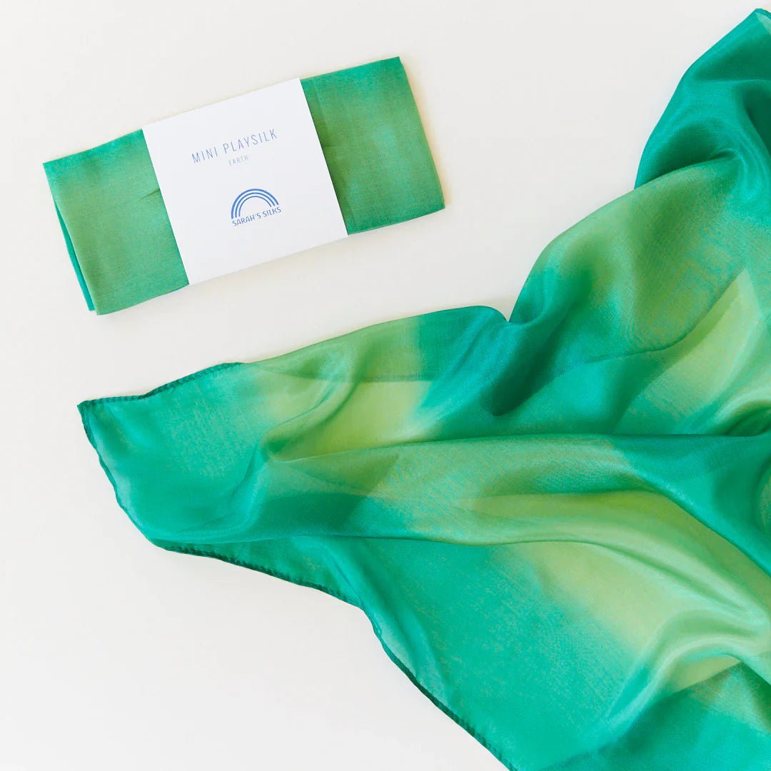 Sarah's Silks - Sarah's Silks - Mini Earth Playsilks Set van 4 - Playlaan