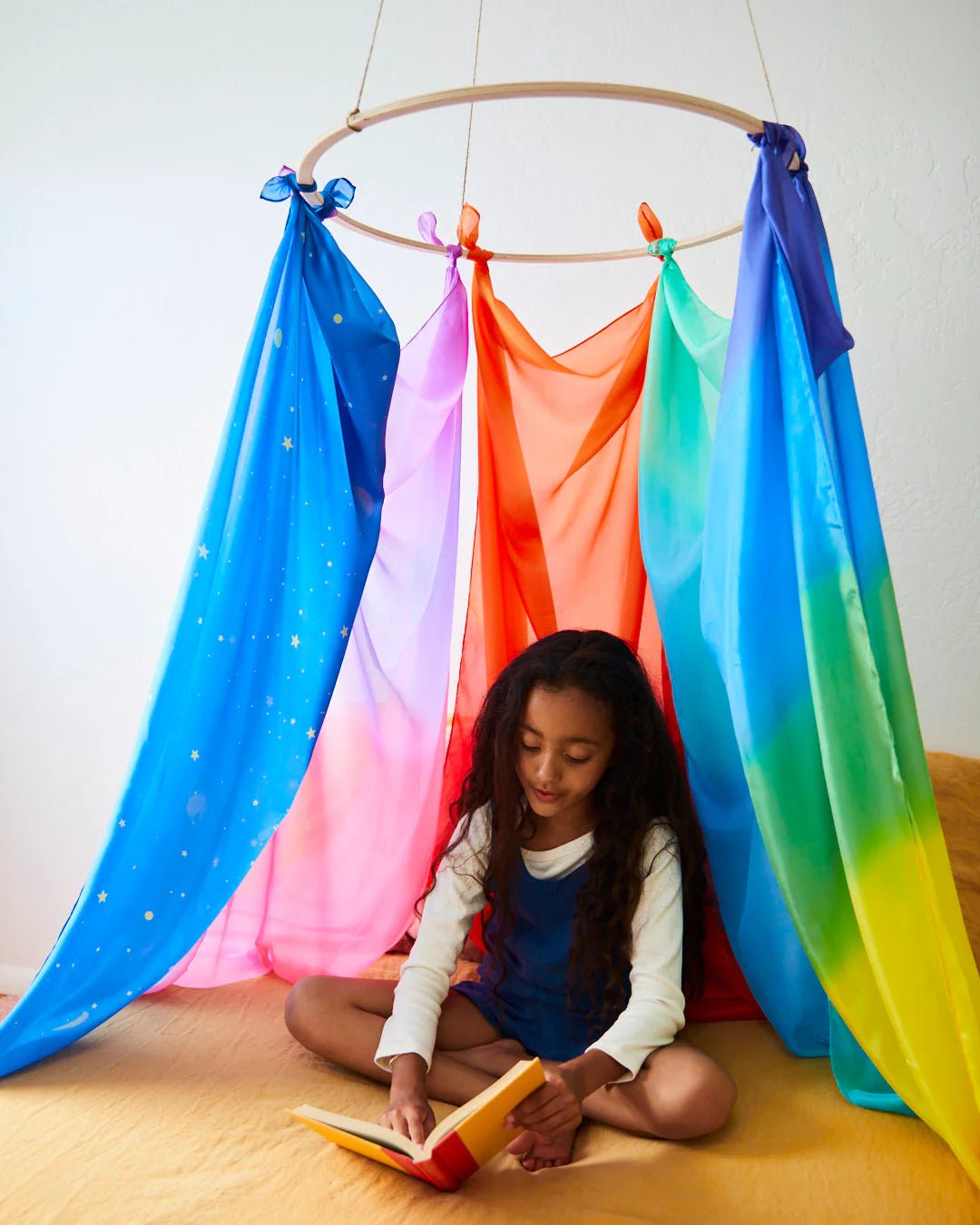 Sarah's Silks - Speelzijde Groot - Vuur - Playlaan