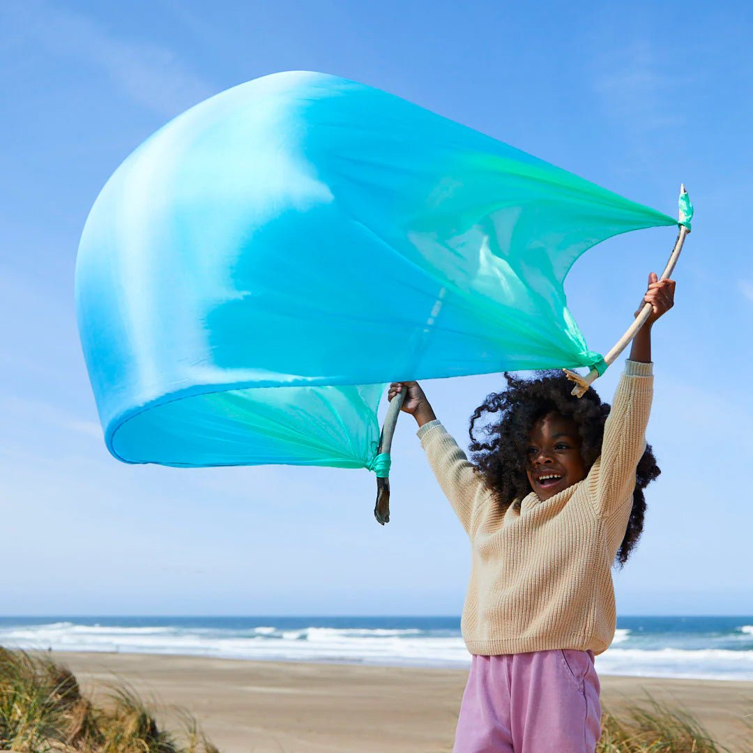 Sarah's Silks - Speelzijde Groot - Zee - Playlaan