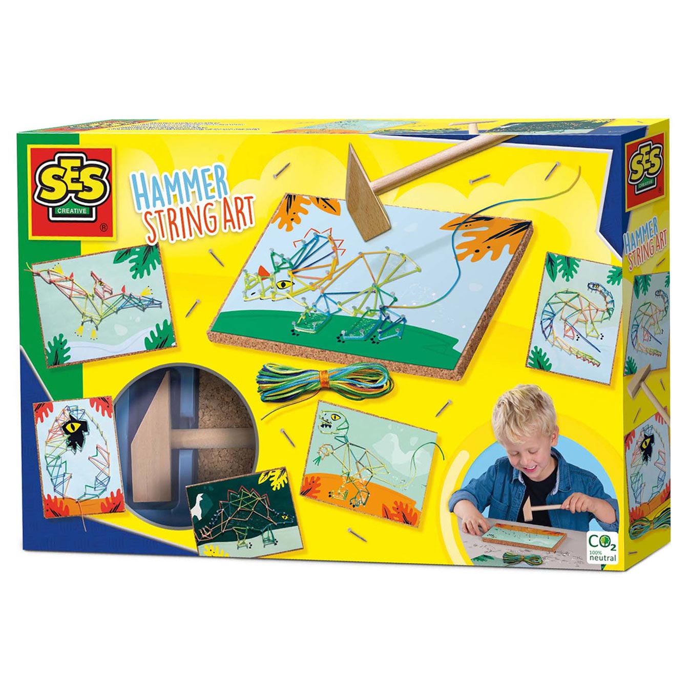 SES - Hammertje Tik String Art Dino - Playlaan