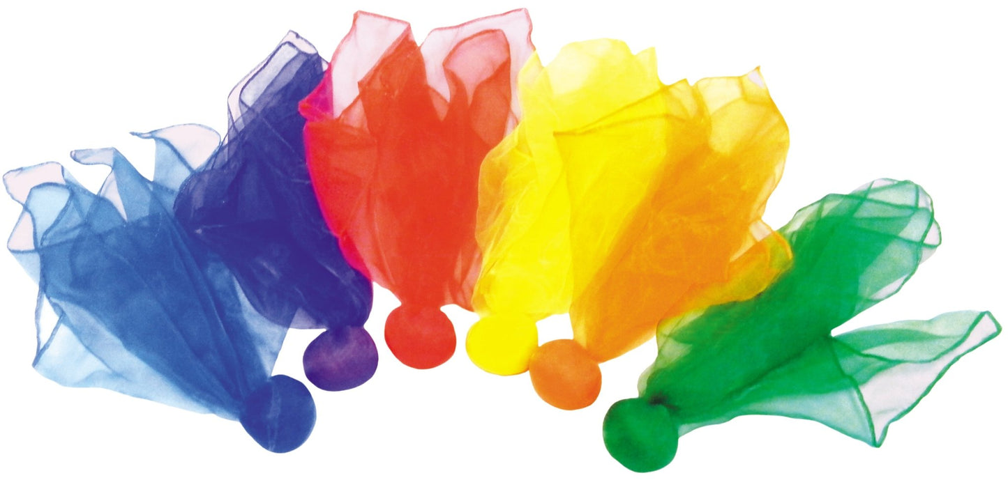 Spordas - Spordas - Kleurrijke ballen met sjaals set van 6 - Playlaan