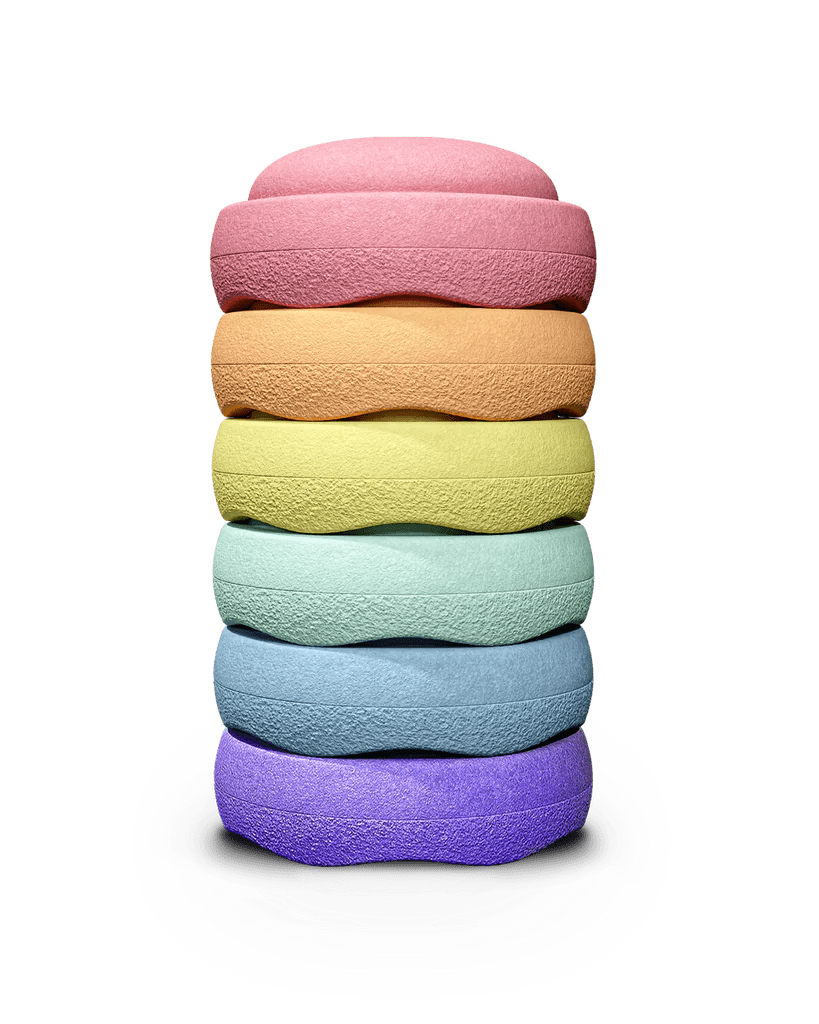 Stapelstein - Stapelstein® Orginal Pastel Set van 6 - Playlaan