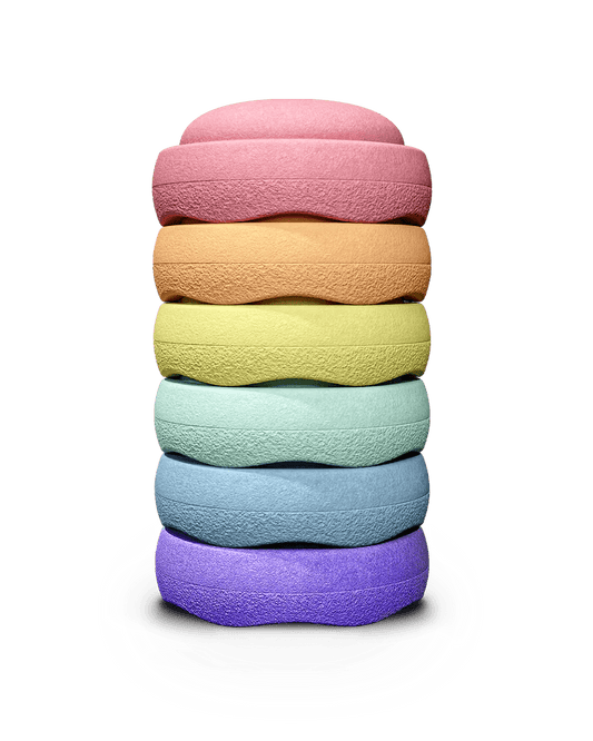 Stapelstein - Stapelstein® Orginal Pastel Set van 6 - Playlaan