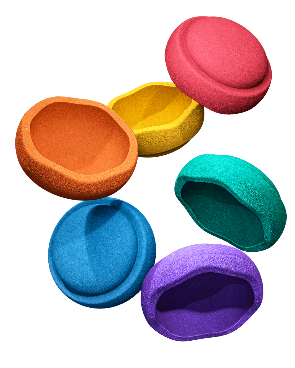 Stapelstein - Stapelstein® Orginal Regenboog Set van 6 - Playlaan