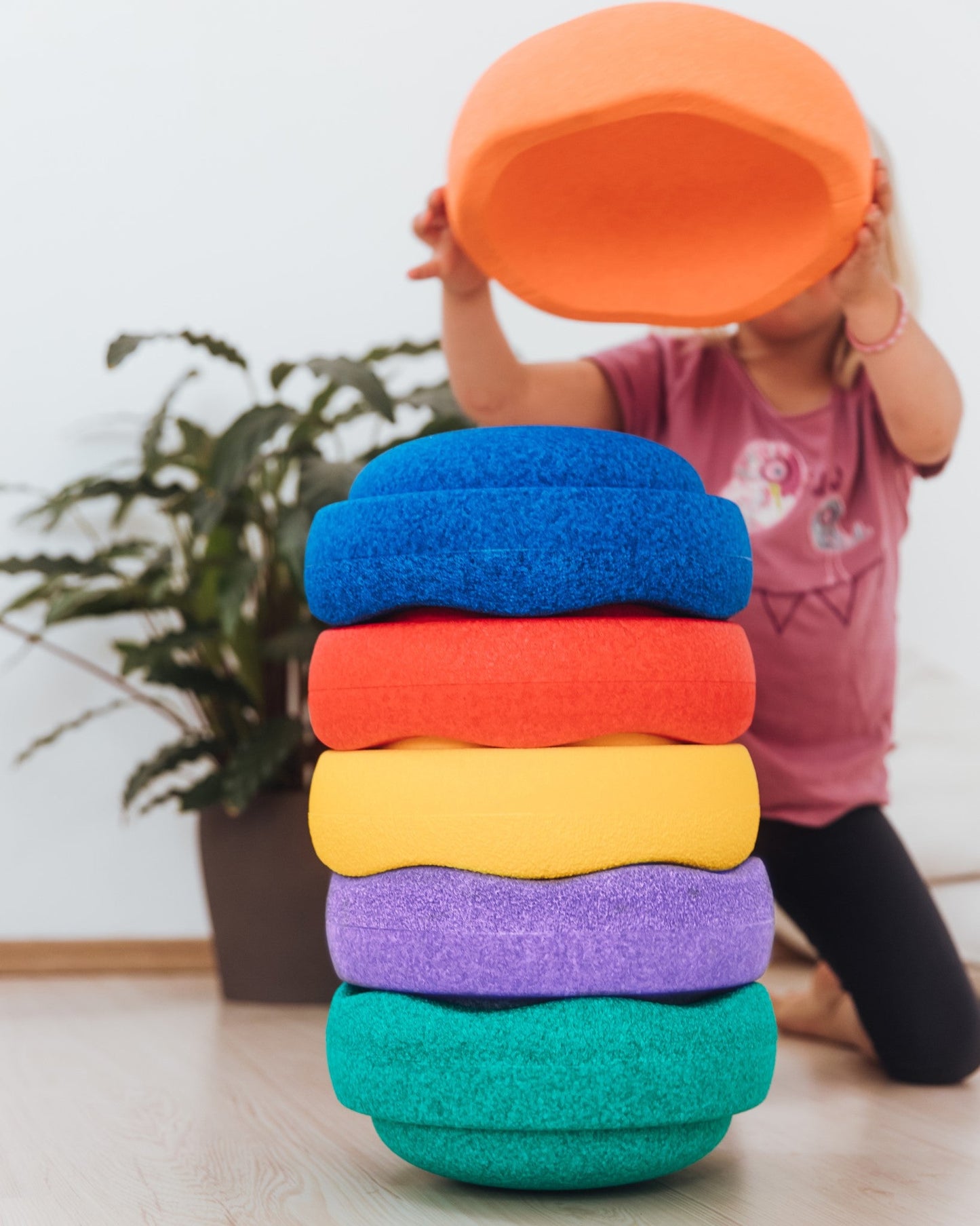 Stapelstein - Stapelstein® Orginal Regenboog Set van 6 - Playlaan